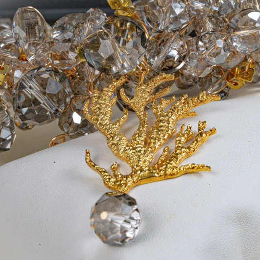 Coral Majesty Pendant by Viviana Puello