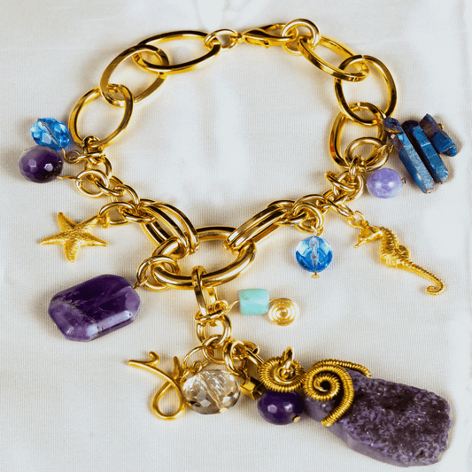 Ocean Echo Bracelet in Amethyst: Baru's Serenity Whisper