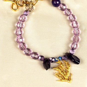 Purple Coral Bracelet