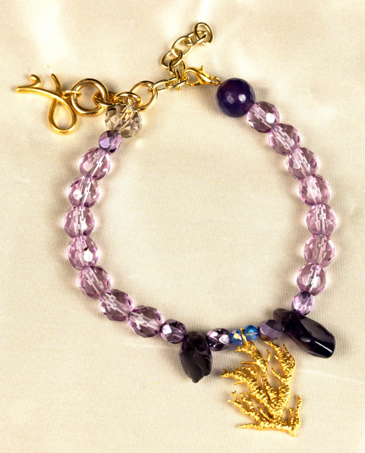 Purple Coral Bracelet