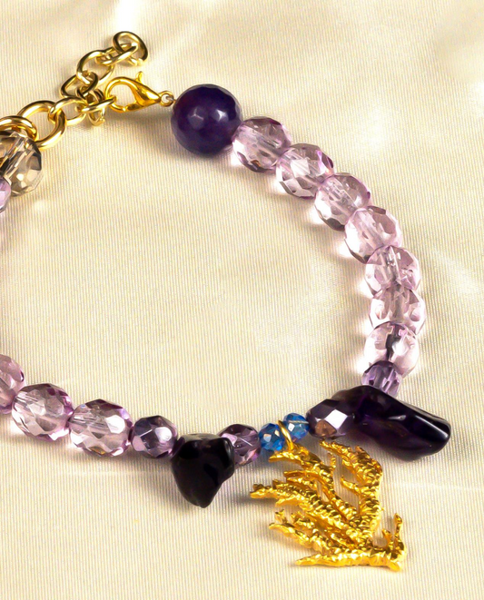 Purple Coral Bracelet