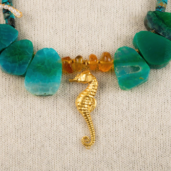 Seahorse With Star Necklace